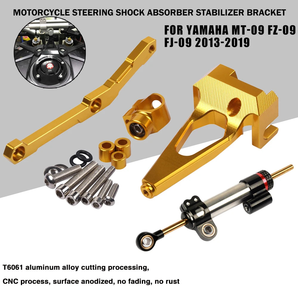 Steering Dampener Kit For YAMAHA MT-09 MT09 FZ-09 FZ09 2013 - 2020