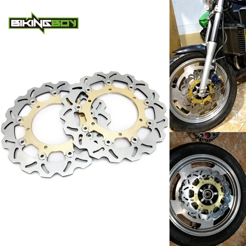 Front Brake Discs Rotors For YZF R1 98-03 R6 99 00 01 02 THUNDERACE 1000 96 97 98 THUNDERCAT 600 96-07 03 04 05 06