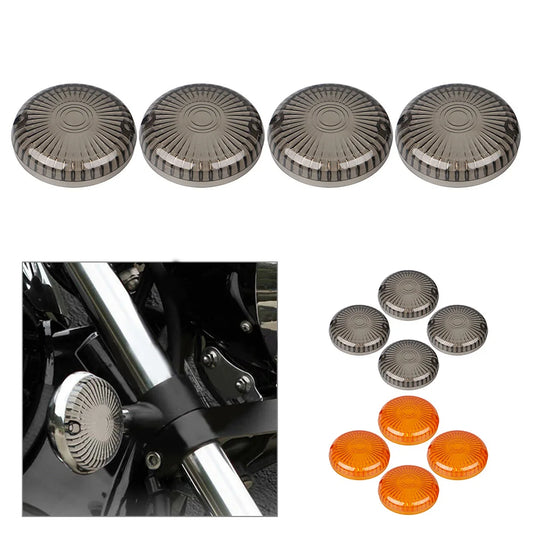 Turn Signal Lens Covers For Yamaha Road Star V-Star 1100 650 /Vmax 1200 1700 /Virago 250 535 750 1000 1100 +++