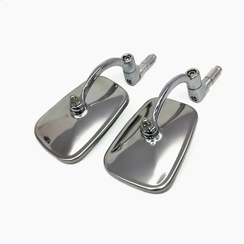 Bar End Mirrors Chrome Aluminum For 7/8" Handlebars