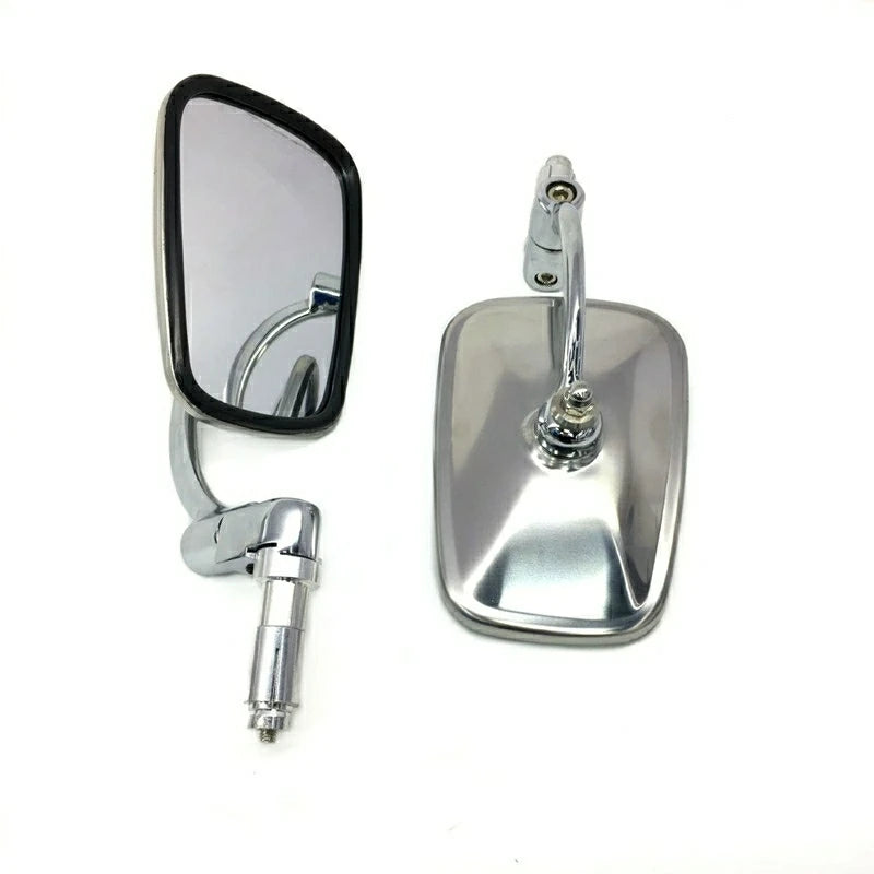 Bar End Mirrors Chrome Aluminum For 7/8" Handlebars