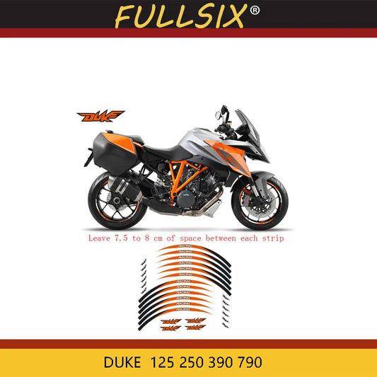 Wheel Stickers For KTM DUKE 125 250 390 790 1290 Superduke