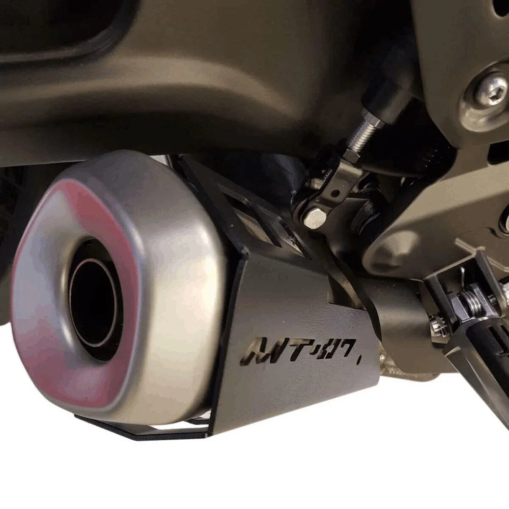 Exhaust Muffler Protection Cover In Aluminium For YAMAHA MT-07 2021-2023