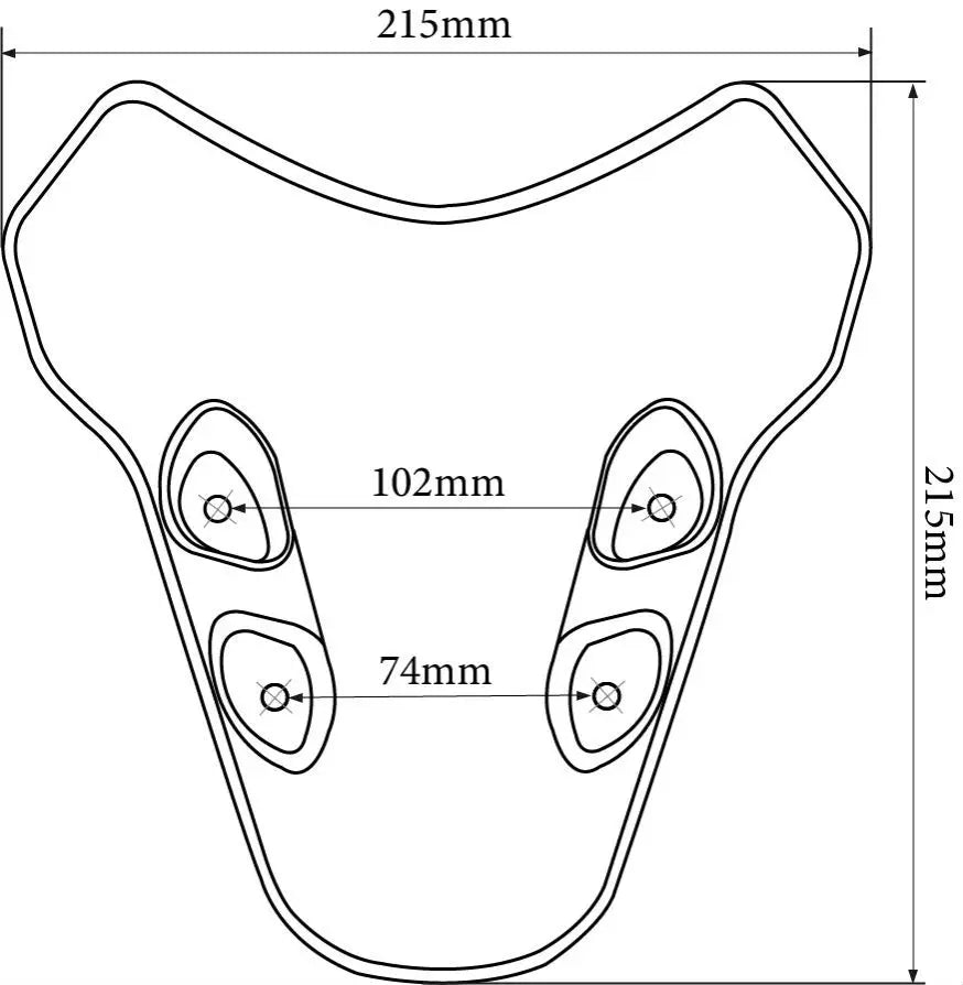 Windscreen Extension For YAMAHA MT-07 2021 2022 2023 2024