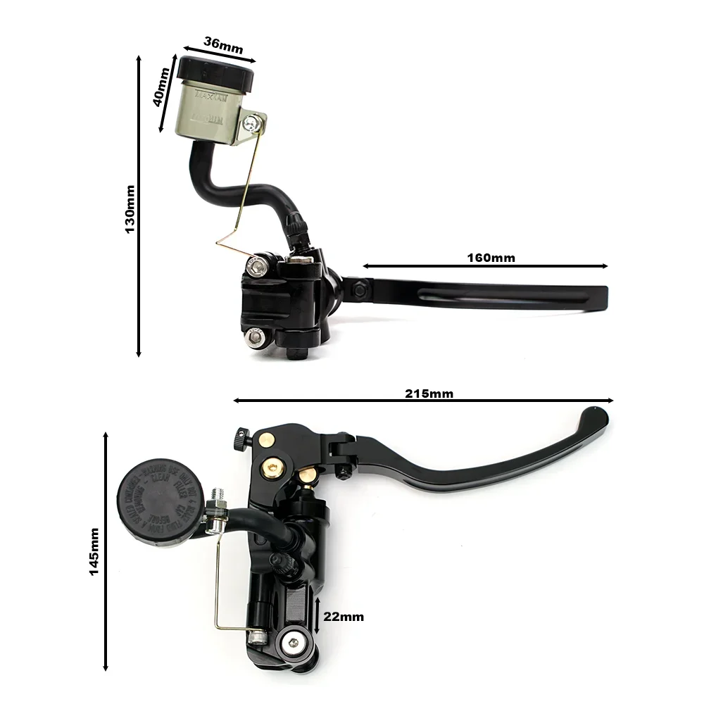 Radial Mount 19mm Brake And Clutch Master Cylinders