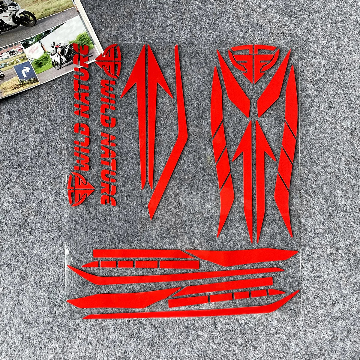 Sticker Set Reflective For HONDA CB190R SUZUKI YAMAHA KAWASAKI KTM