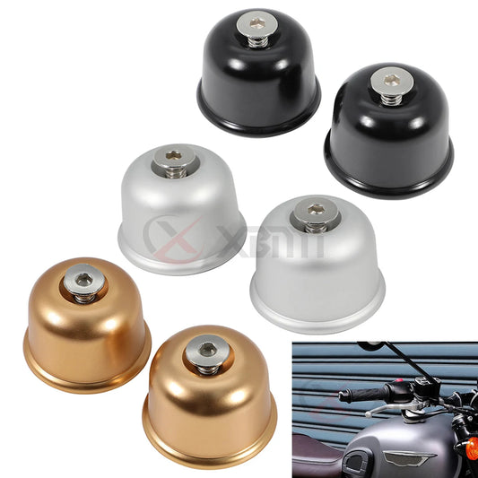 Handle Bar End Caps For Triumph Bonneville T100 T120 Black Street Twin/Cup/Scrambler Trident 660