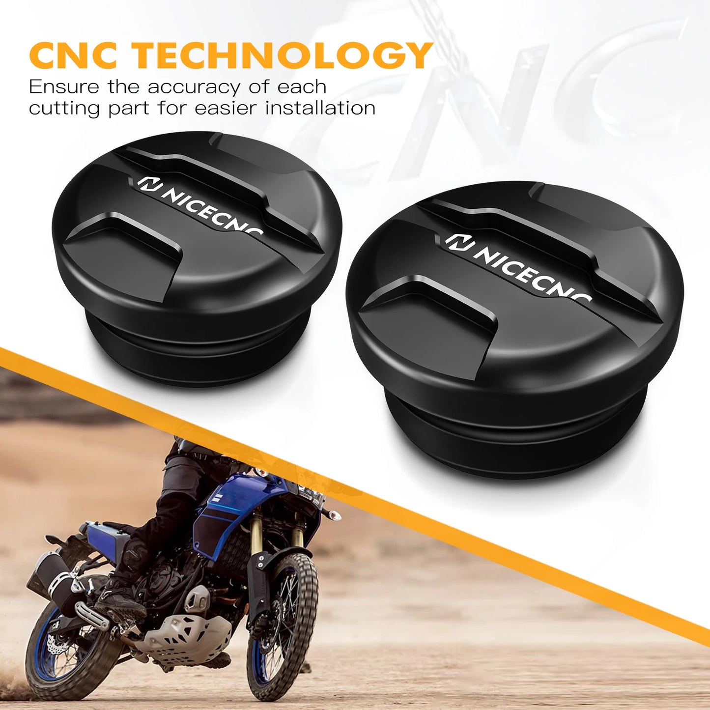 Frame Hole Caps For Yamaha Tenere 700 T700 XTZ700 Tenere 700 World Raid 2019-2024 2020 2021 2022