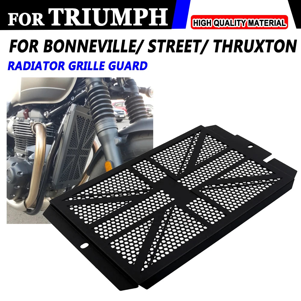 Radiator Guard For Triumph Bonneville T100 T120 Speed Twin Cup Scrambler Thruxton 1200 R/RS/TFC