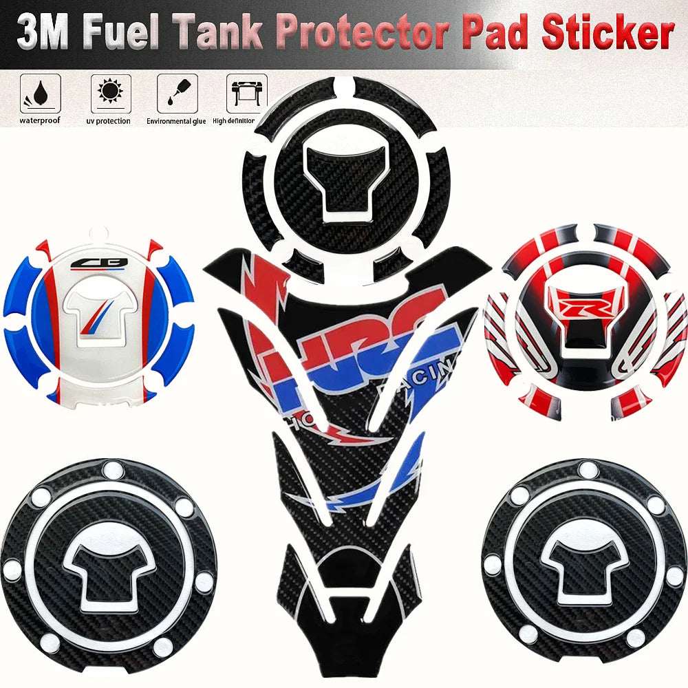 Tank Pad Stickers For Honda CBR HRC RR CBR250RR CBR600RR CBR1000RR 1000RR 600RR 250RR 1000 600 250