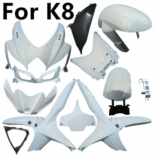 Unpainted Fairing Parts For Suzuki GSXR600-750 GSXR750 K8 2008 2009 2010 Motorcycle Bodywork Fairing Components Injection ABS