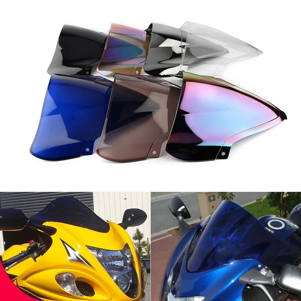 Windshield Double Bubble For Suzuki Hayabusa GSX 1300R GSX-R 1300 GSXR1300 2008 -2018