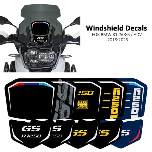 Stickers For BMW R1250GS ADV R 1250 GS Adventure Windscreen Accessories Windshield Wind Shield Deflector Decal