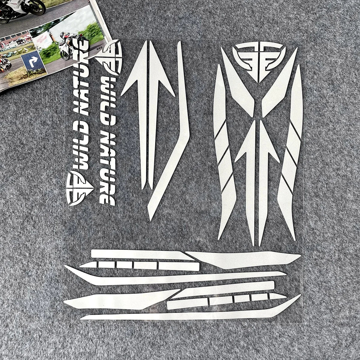 Sticker Set Reflective For HONDA CB190R SUZUKI YAMAHA KAWASAKI KTM