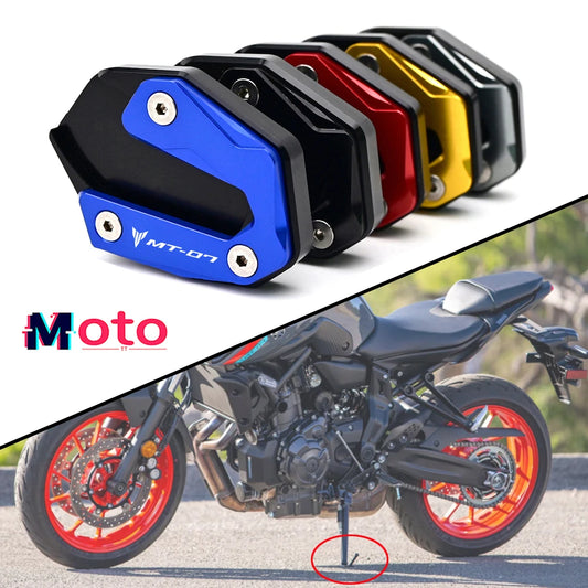 Side Stand Enlarger Pad For YAMAHA MT07 2022 2023 MT-07 2014-2024 2021