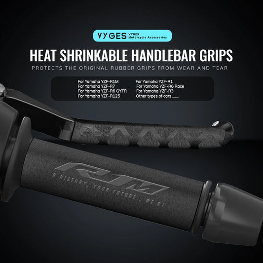 Handlebar Grips  Heat Shrinkable Non-slip Grip For Yamaha YZF R1M R1 R7 R6 R6 R3 R125