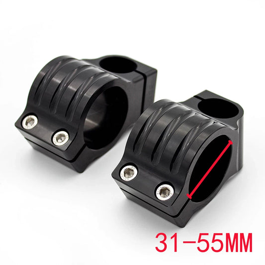 31mm - 55mm Aluminum 7/8" Universal CNC Handle Bar Clip Ons