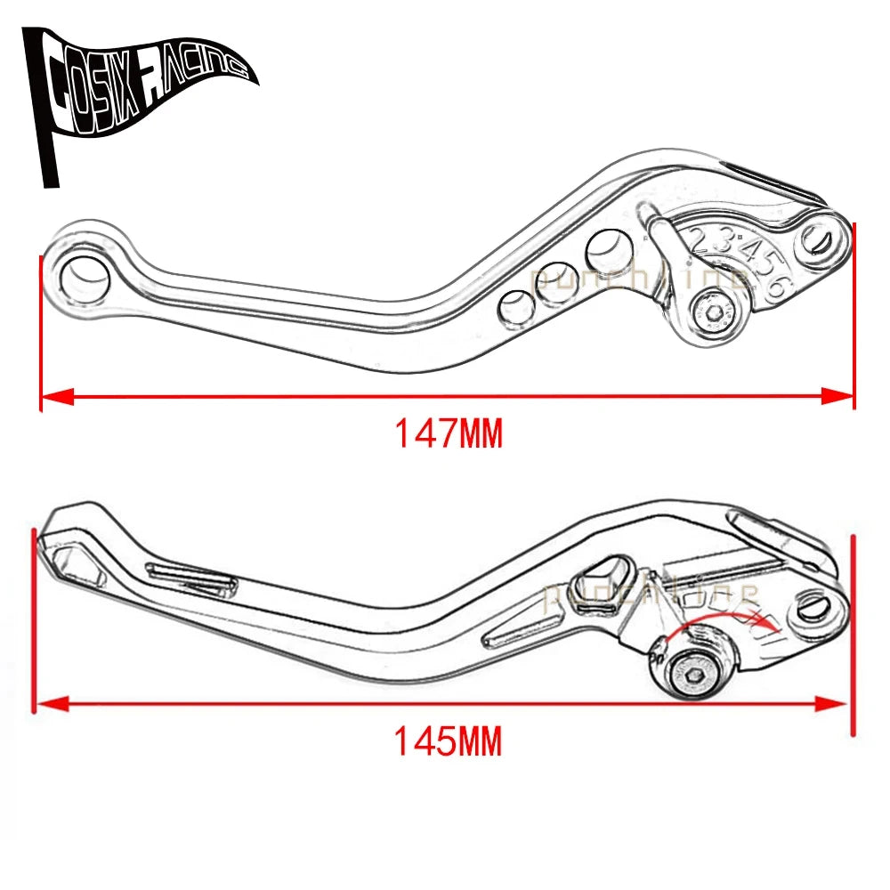 Adjustable Brake And Clutch Levers For ZH2 2020-2023