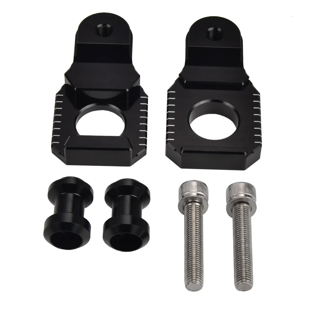 Axle Block Slider With Paddock Stand Spools For Suzuki GSXR600 / GSXR750 00-09 GSXR1000 GSX-R1300 Hayabusa