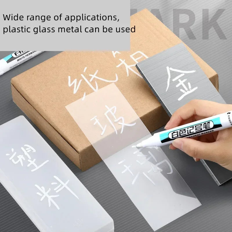 Tire Paint Marker Pen White Waterproof 0.7mm 1.0mm 2.5mm