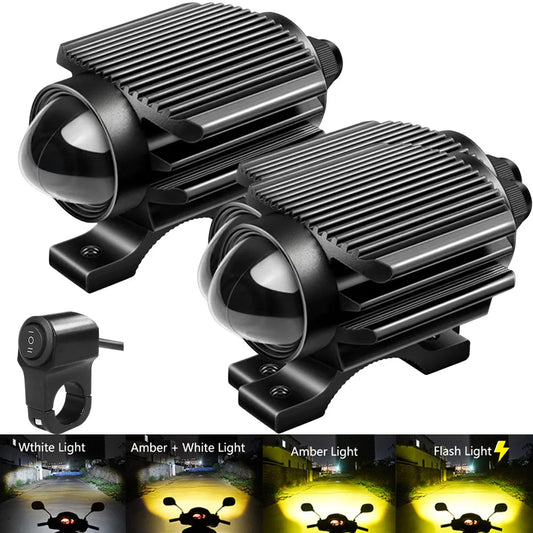 Additional LED Fog Lights For BMW R1100S C600 SPORT GS 310 K1600 GT 1200 GS F 800 GS R1250GS ADVENTURE