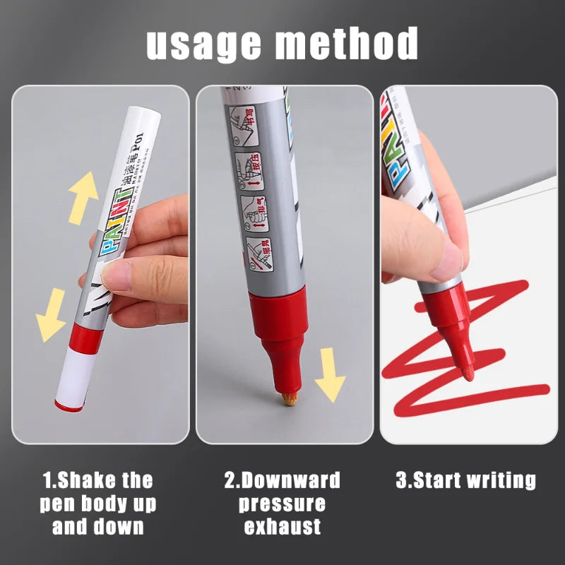 Tire Paint Marker And Scratch Remover Pen