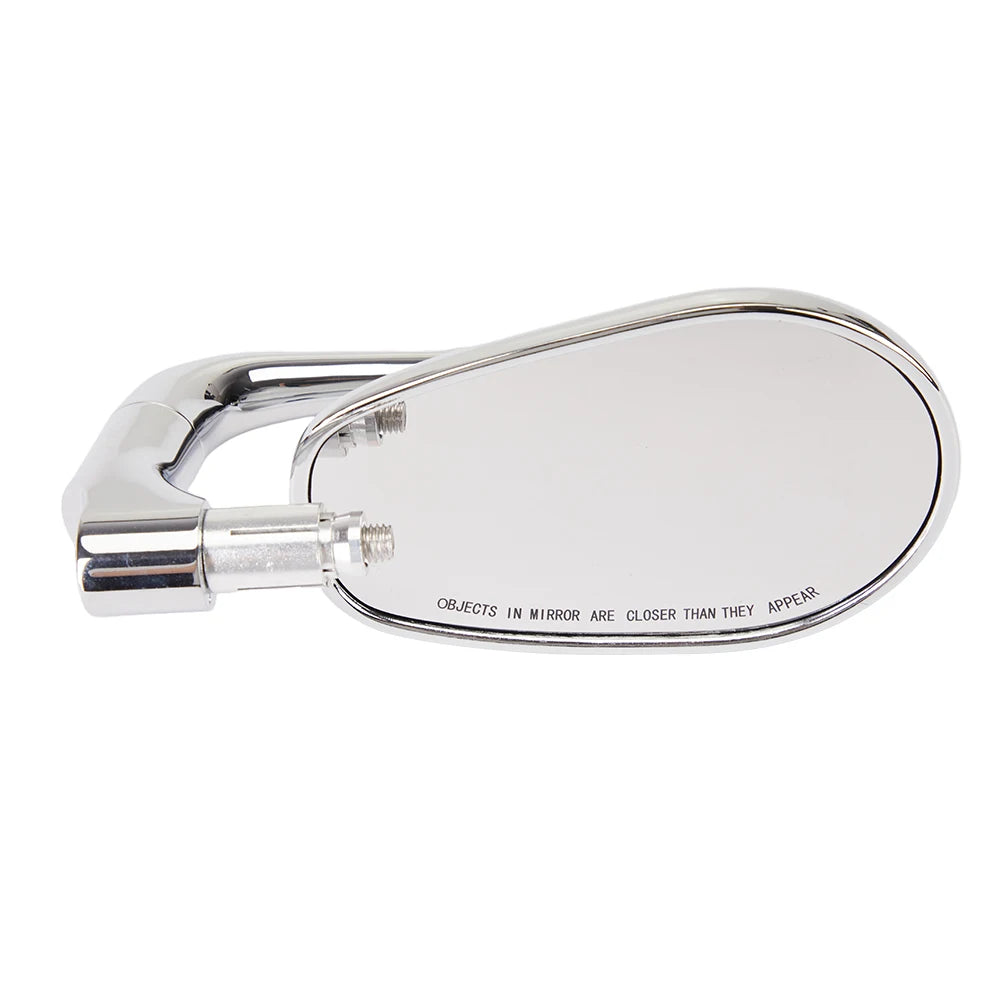 Bar End Mirrors Silver CNC Aluminum