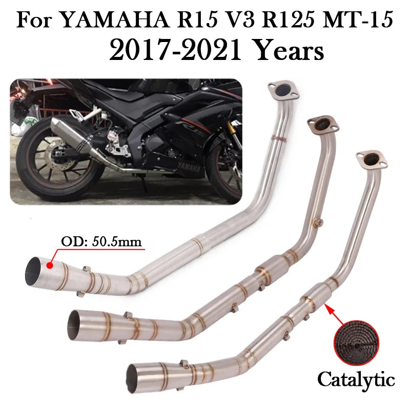 Front And Middle Link Pipe For Yamaha YZF-R125 + Other Models